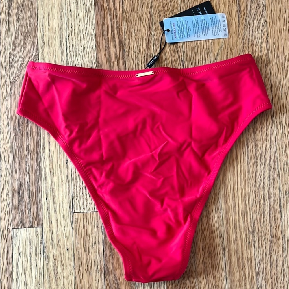 Vibrant Red Bikini Bottom - Picture 3 of 3